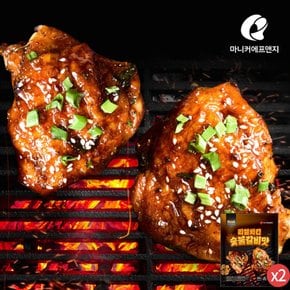 마니커에프앤지 리얼치킨 숯불갈비맛 400g(2봉)