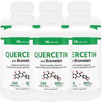 마이라이프내추럴스 신제품! 6병 마이라이프 내추럴스 퀘르세틴 with 브로멜라인 800mg 240야채캡슐