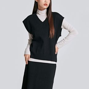 브이넥 베스트 SPKVC49W01 T_P409719736