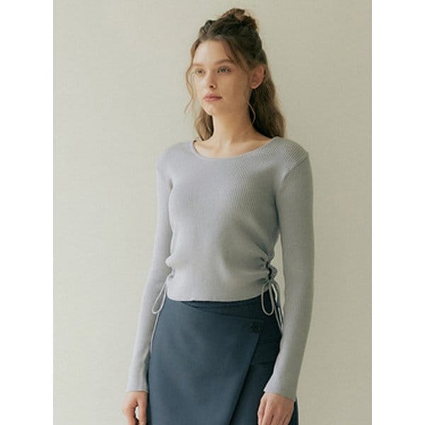 [리퍼브][2color] 145 ribbon string knit