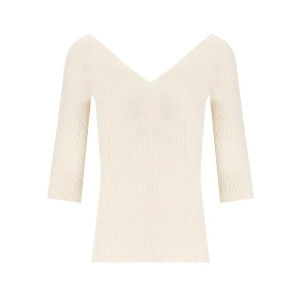24FW 위켄드막스마라  여성 긴팔 티셔츠 2425366031600 002 S BEIGE