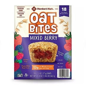 멤버스마크 오트 바이츠 믹스베리맛 Members Mark Mixed Berry Oat Bites 18개입