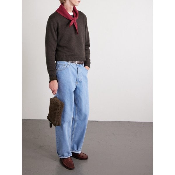 우븐 스웨이드 메신저 백 46376663162938749