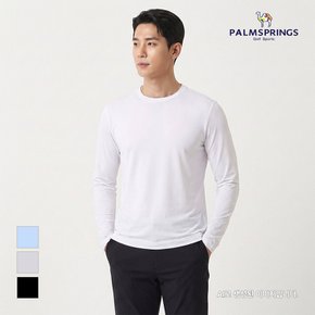 남성 라운드넥 나일론 혼방 티셔츠_STRM232172
