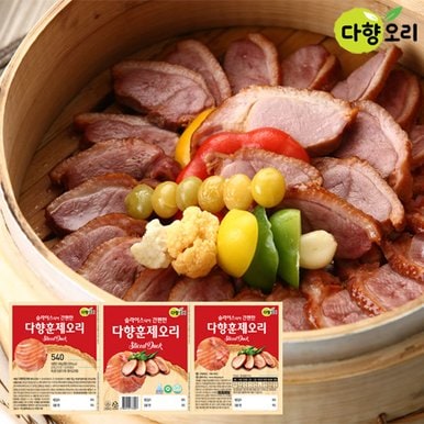 훈제오리 540g(180gX3)X2팩