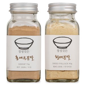 인정푸드 [정성깃든] 천연조미료 가정용 2종 / 홍새우+황태