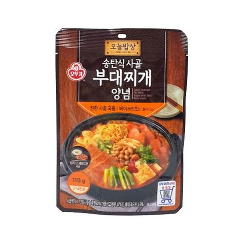 오뚜기 송탄식 사골 부대찌개 양념3-4인분 110G X ( 2매입 )