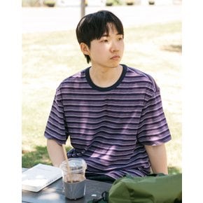 [25SS] [HIS] 멀티스트라이프 반팔 티셔츠 HZTS5E804V2