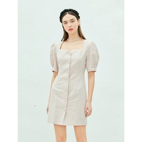 Heart square neck mini dress_PK