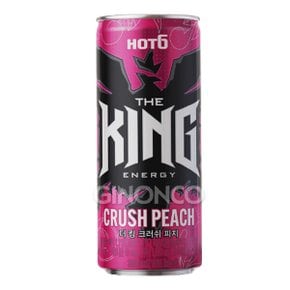 롯데칠성 핫식스 더킹 크러쉬피치 355ml 에너지음료 카페인
