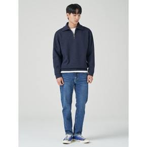 *19%적립*[30%OFF]울 니트라이크 윙 칼라 하프 집업 티셔츠  네이비 (BC3941C23R)