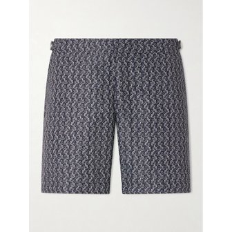 올레바브라운 불독 페이트 스트레이트 레그 미드 렝스 프린트 스윔 쇼츠 46376663163008270