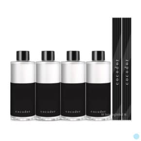 코코도르 퓨어코튼 선물용 디퓨저 리필액 200ml X4개