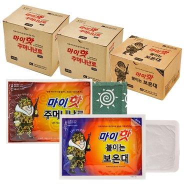 마이핫 주머니난로 90g (40개) + 붙이는 보온대 45g (20개)