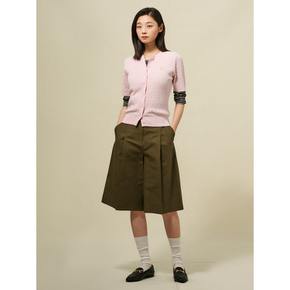 리넨 셋업 하프 팬츠  카키 (BF5325C01H)