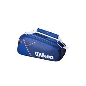 [해외] 테니스 가방 백팩 윌슨 Wilson Super Tour Roland Garros 9 Pack Tennis Bag - Blue WR80