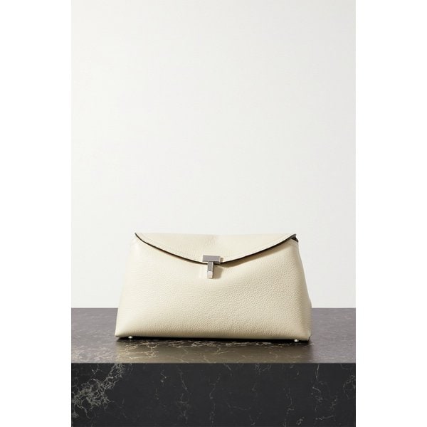 티락 텍스처 가죽 클러치 오프 화이트 1647597320564460