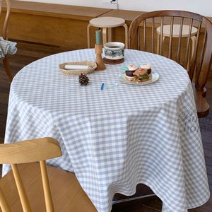 샤이닝홈 에블린 깅엄 체크 방수 식탁보 6 size