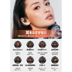 카미라Bluetooth Bluetooth 5.3+EDR 68 IPX6 [2024혁신형·경쾌감] 이어폰 무선 이어폰 탑재