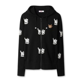 골프 (WWWAS26110BKX)여성 Logo Pattern Hooded 집업