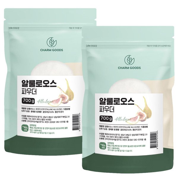 알룰로오스 분말 가루 700g 2팩 설탕 대체 감미료