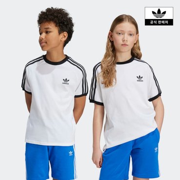 아디다스키즈 (A130-A160)3 STRIPE TEE (JE0515)