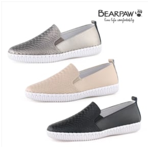 베어파우(BEARPAW) 여성 슬립온 FLEXY 블랙 K240001OA