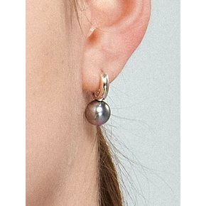 Gray Swarovski Ring Silver Earring Ie331 [Silver]