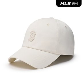 [코리아공식][강혜원 착용] 베이직 스몰로고 언스트럭쳐 볼캡 BOS (Cream)