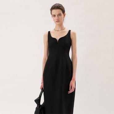 킨더살몬 FW20 Voluminous Camisole Dress Black