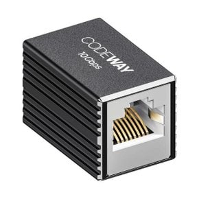 CAT.7 FTP 10G RJ-45 8P8C I형 랜커플러 그레이메탈 CG0909-7 PCB기판 CG0909-7 코드웨이 코드웨