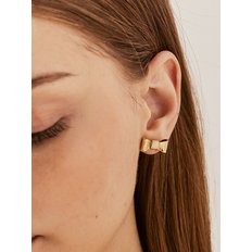 Romantic Ribon Gold Earring