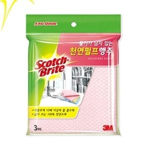 3M 잔물기없는 천연펄프 행주 3개입 (W84AF0B)