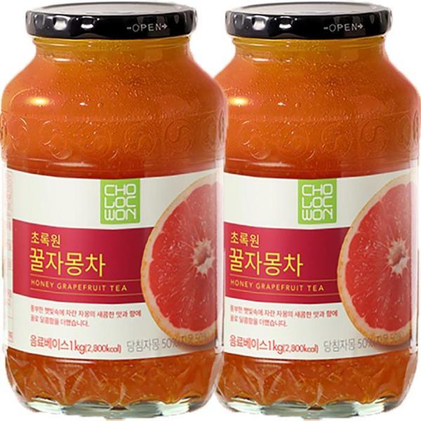 초록원 꿀자몽차 2Kg(1kgx2병) (S12061279)