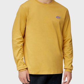레귤러핏 스몰 자수 로고 롱슬리브 티셔츠 Honey Gold 2760740