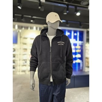 휠라 [파주점] 공용 플리스 안감 후드 집업 (FS2FTG4102X-BLK)