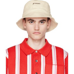 오프 화이트 포에버 르 밥 가조 버킷햇 22H223AC001-5001 110 OFF-WHITE