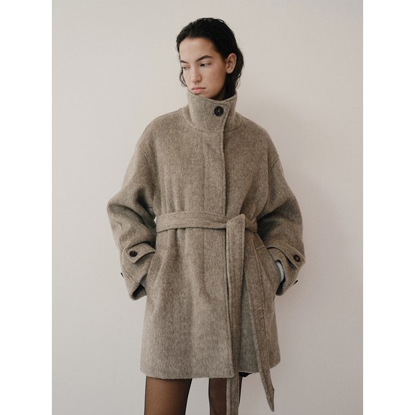 TFW YAK WOOL HIGH NECK HALF COAT_2COLORS