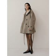 TFW YAK WOOL HIGH NECK HALF COAT_2COLORS