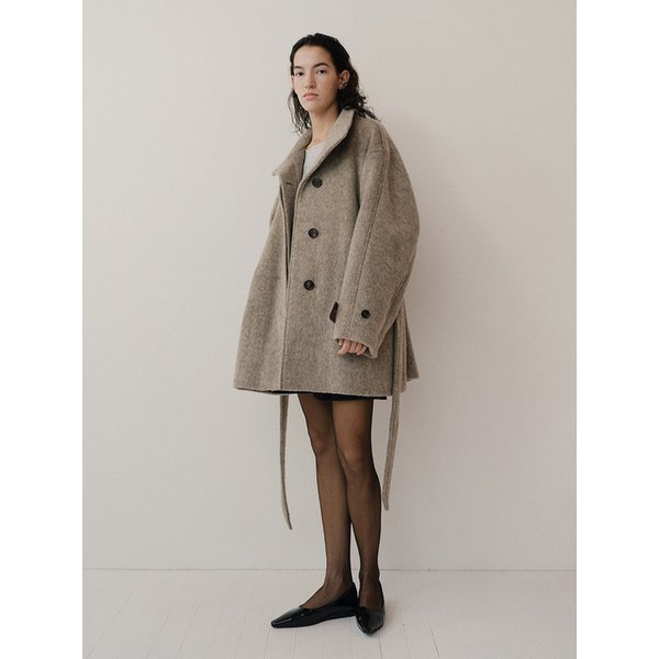 TFW YAK WOOL HIGH NECK HALF COAT_2COLORS