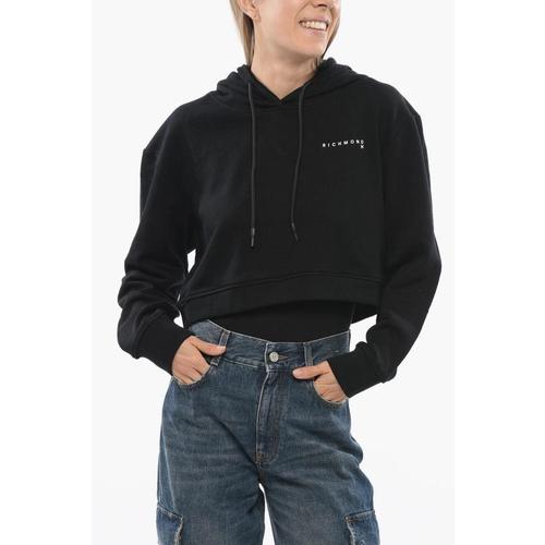 존 리치몬드 후드 티셔츠 UWP24005FEBLACK OFF WHITE Black