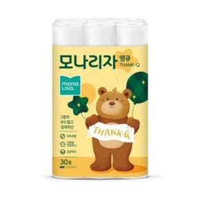 화장지 모나리자 땡큐 데코 3겹 30mX30롤