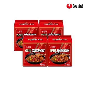  농심 사천짜파게티 137g x 16개 매운맛 짜장라면