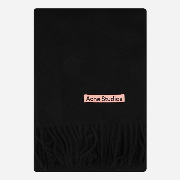 [시흥점] [아크네]5F CA0210 900 프린지 네로우 울 머플러 블랙