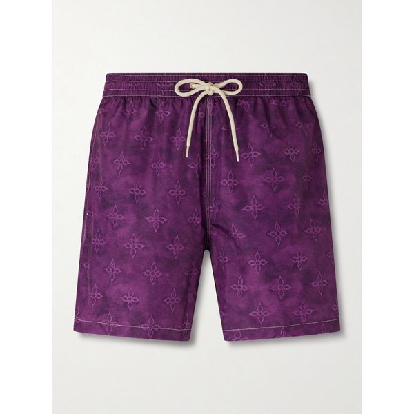 카이트 스트레이트 레그 미드 렝스 프린트 스윔 쇼츠 46376663163000786