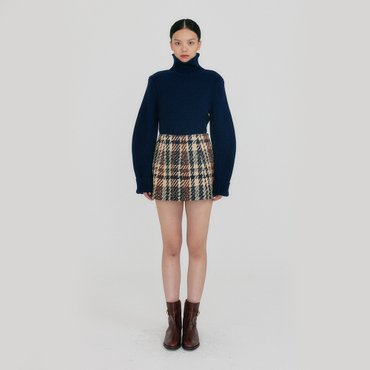 EENK ZOII A-line Mini Skirt - Beige/Black