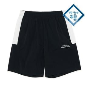 키즈 프로즌 쿨웨이브 컬러블럭 우븐 5부 반바지K252UHP140