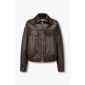 [파주점] 신세틱 레더 빅 포켓 블루종 자켓 7126175502