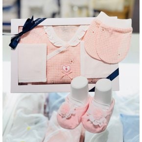[압소바 25년 뱀띠임신출산선물]킁킁 배냇슈트+손싸개+코사지 덧신 3종세트(A2C10102/A2B32008)
