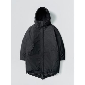 이지오 Duck-Down Hooded Long Padding_Black